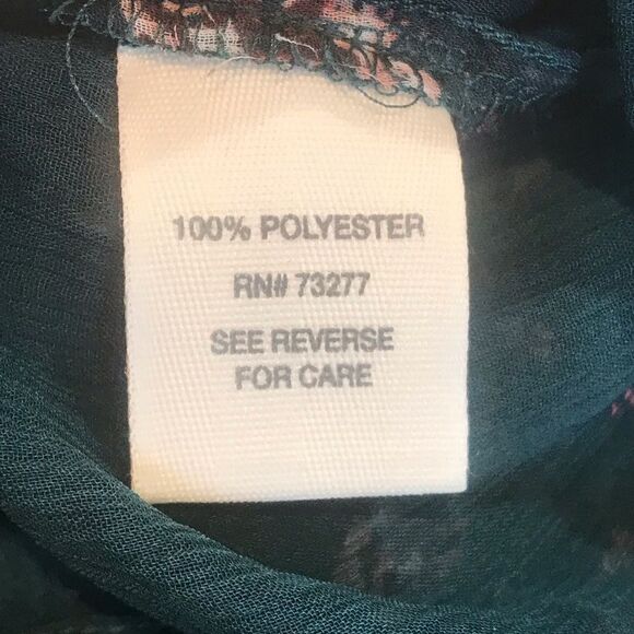 Mudd Green and Maroon Floral Dress Size Small - Picture 5 of 8